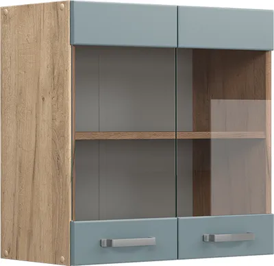 Image de Armoire en verre Vicco R-Line Bleu-gris 60cm, Model 41135