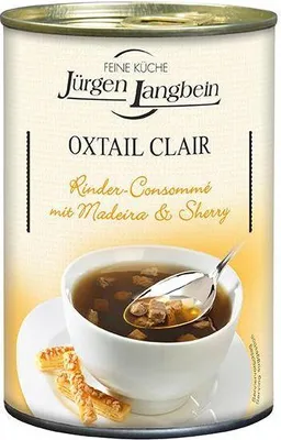 Produktbild von Jürgen Langbein Oxtail Clair 400 Ml Dose  Tafelfertig Lactosefrei Glutenfrei