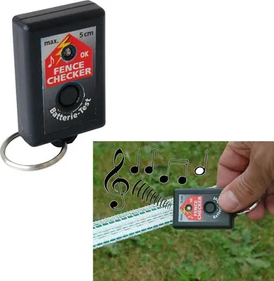Image de Kerbl Fence-Checker schwarz, optisch/akustisch, 12?V, Batterietest, Weidezaun