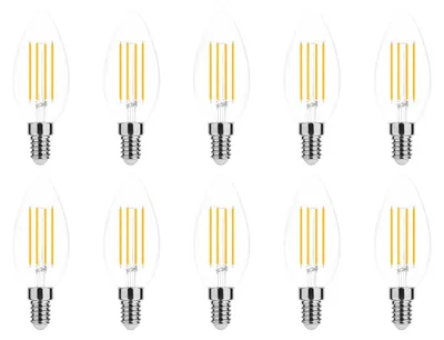 Produktbild von Modee E14 LED Filamentlampe 4W 470lm 2700K Warmweiß 10 Stück
