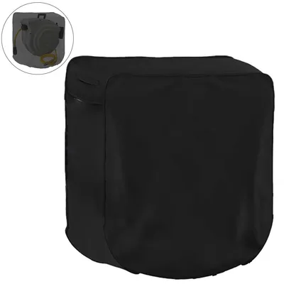Produktbild von Gartenschlauchtrommel-Schutz, einziehbare Schlauchtrommel-Abdeckung, wasserdicht und staubdicht, 60*45*60cm, Gartenschlauch-Zubehör, 210D, Schwarz