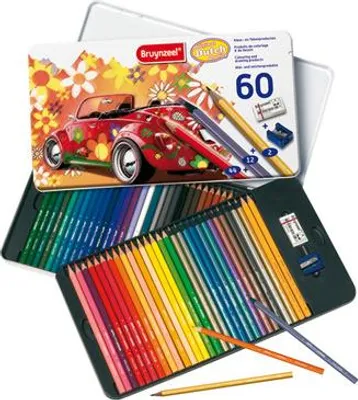 Immagine prodotto di Bruynzeel - matita colorata Bruynzeel Super sixties beetle in Can | Can 60 pezzi