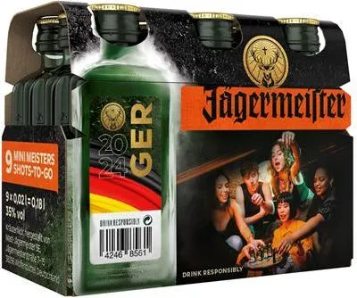 Immagine prodotto di Liquore alle erbe Jägermeister 9 x 0,02 L