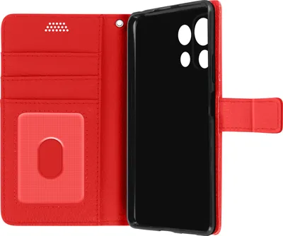 Immagine prodotto di Xiaomi Mi 11 Lite / Mi 11 Lite 5G Custodia in Pelle finta con slot per schede - Rosso