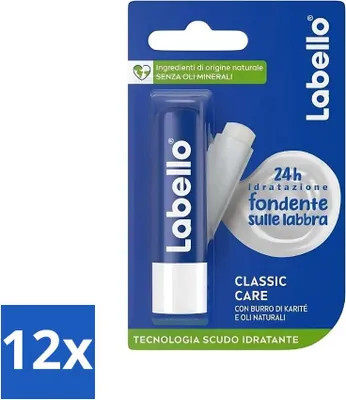 Produktbild von Labello - Classic Care - Lippenbalsam - Pflegend & Schützend - 5,5 ml - Vorteilspack - 12 Stücke