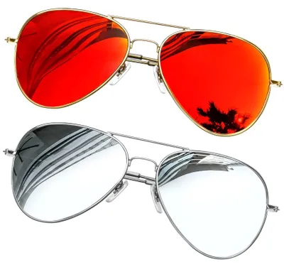Produktbild von Klassische, tropfenförmige Sonnenbrille mit UV400-Schutz