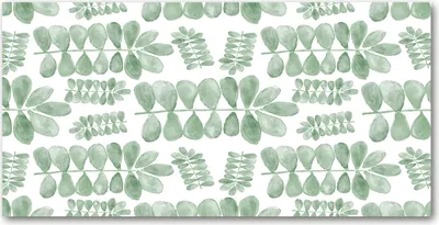 Produktbild von Tulup® Glas-Bild - 100x50 -Wandkunst - Wandbild hinter gehärtetem Sicherheitsglas  - Blumen & Pflanzen - Grüne Blätter - Grün