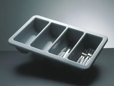 Obrázok produktu pre Assheuer and Pott plastový podnos na príbory sivý stohovateľný