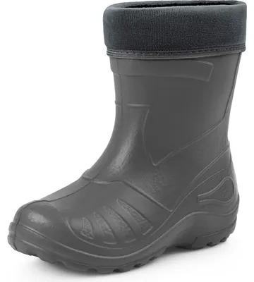 Produktbild von Ladeheid Kinder Mädchen Jungen federleichte Eva Thermo Gummistiefel Regenstiefel gefüttert KL050 (Graphite, 34 EU)