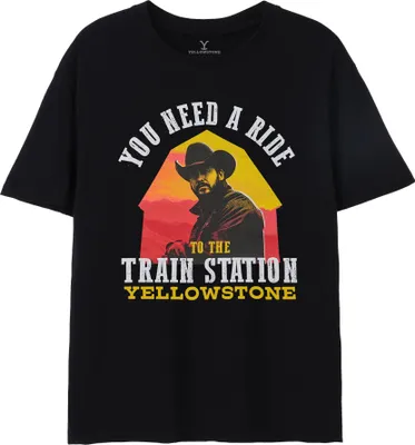 Yellowstone - Pánske tričko "Need A Ride" NS8297 (XL) (Black)