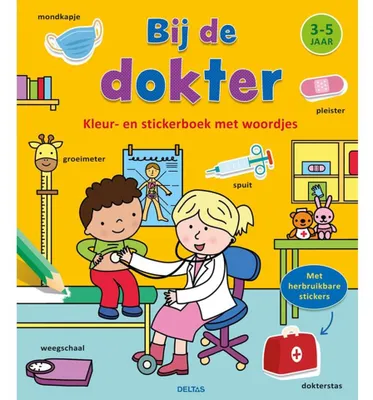 Obrázok produktu pre Deltas Mal- und Stickerbuch – Beim Arzt