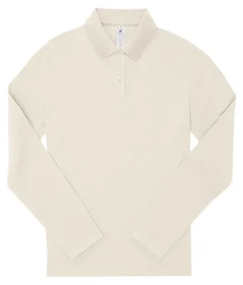 Image de B&C - Chemise « My Polo 180 » pour femmes, manches longues LT3182 (L) (blanc naturel)