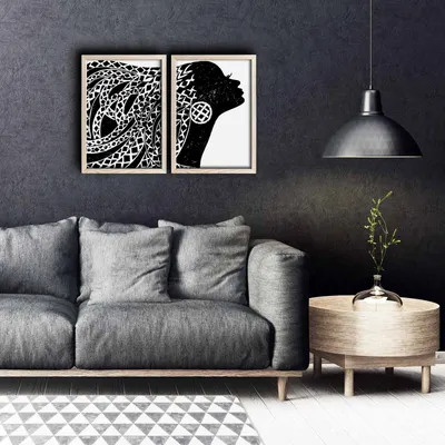 Obrázek produktu pro Wallity, 2PKCT- DZL1204, Barevný, Obraz na plátně, 78 x 53 cm, Malba: 100% MDF (tloušťka: 3 mm)