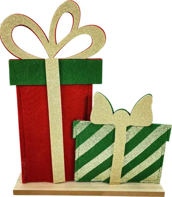 Produktbild von TrendLine Dekofigur Holz Geschenk 41 x 52 x 35 cm mehrfarbig