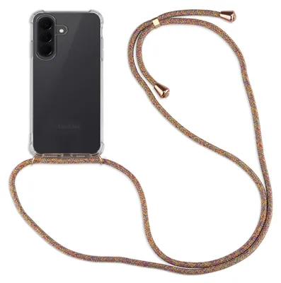 Produktbild von Betterfon Handykette für Samsung Galaxy A37 Hülle mit Kordel Umhängen Rainbow