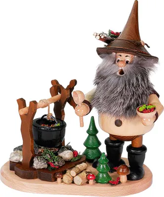 Immagine prodotto di Gnomo fumatore ai fornelli del gulasch (26 cm) di Drechselwerkstatt Uhlig