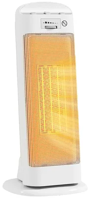 Obrázek produktu pro Elektrický teploventilátor, 4 režimy, nastavitelný termostat, BÍLÝ