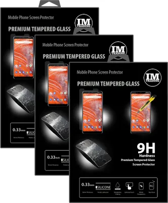 Obrázok produktu pre 3x 9H pancierované sklo kompatibilné s ochranným krytom obrazovky Nokia 3.1 PLUS @cofi1453®