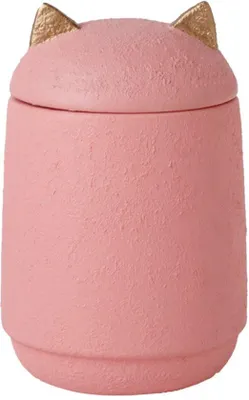 Productafbeelding van Persoonlijke keramische urnen voor huisdieren, 520 ml, waterdicht, duurzaam, herdenkingsdoos, geschikt voor kleine honden, katten, konijnen, urnen voor begrafenis, aandenken, roze