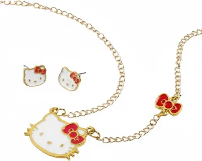 Produktbild von Hello Kitty & Friends Ohrring- und Halsketten-Set