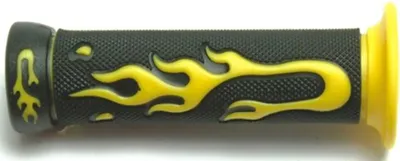 Immagine prodotto di Coppia di impugnature in gomma "Flame", Ø 22/25 mm, lunghezza 130 mm blu