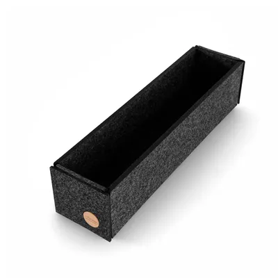 Produktbild von Aufbewahrungsbox CLEAN Filz 36 x 9 x 9 cm ohne Deckel in anthrazit meliert