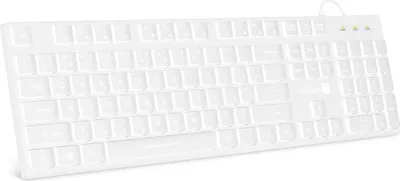 Obrázek produktu pro CONNECT IT Chocolate WhiteStar kancelářská podsvícená klávesnice (CZ + SK verze) WHITE
