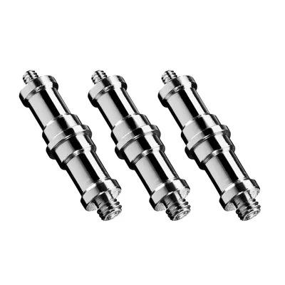 Obrázek produktu pro Walimex Sada 3x adaptér pro závit 3/8 palce a 1/4 palce - adaptér pro závit na příslušenství fotoaparátů a stativů - fotografické studio