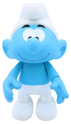 Image de Figurine en vinyle des Schtroumpfs, Schtroumpf blanc et bleu, 19 cm