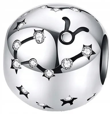 Zdjęcie produktu dla CHARMS ZNAK ZODIAKU BYK koralik beads srebro 925 cyrkonie zawieszk