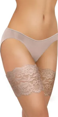 Obrázok produktu pre Sesto Senso stehenné pásy stehenný pás proti treniu podkolienky 4x silikón - Sabia čipka - M - 60-65cm