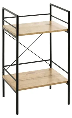 Beistelltisch Eiche-Dekor MDF Metallgestell 34x62x27 cm