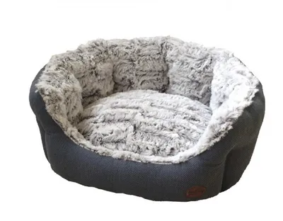 Produktbild von Nobby Cacho, Nest-Haustierbett, Drinnen, Hund, Grau, Oval, Einfarbig