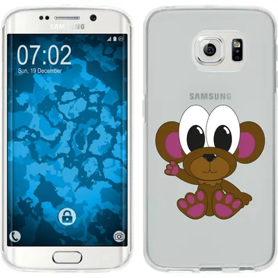 Produktbild von PhoneNatic Case kompatibel mit Samsung Galaxy S6 Edge Silikon-Hülle Cutiemals M3