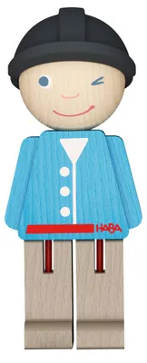 Productafbeelding van HABA Mijn Eerste Bouwwereld - Reiter Alex: Houten figuur en leerspeelgoed, geschikt vanaf 1 jaar