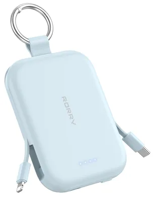 Image de Batterie externe RORRY CharmGo, 5000 mAh, avec câble USB-C intégré