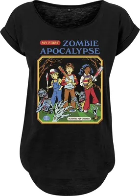 Produktbild von Steven Rhodes T-Shirt Damen My First Zombie Apocalypse schwarz M