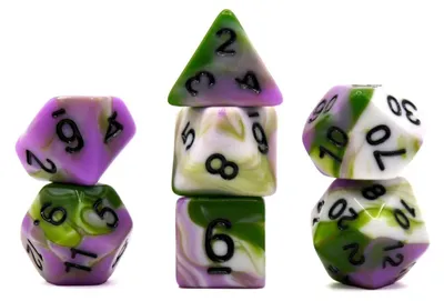 Produktbild von Würfelset Mehrfarbig: The Real Joker (Weiß/Grün/Pink) (7)