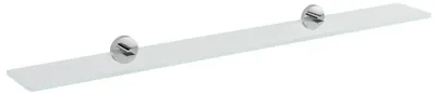 Produktbild von Sapho X-ROUND Glasablage 1000mm, Chrom/Klarglas