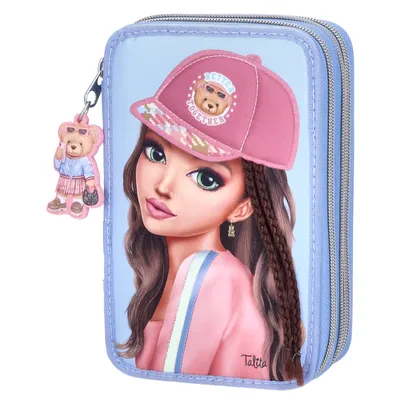 Produktbild von Depesche TOPModel 3 Fach Federtasche mit Applikation TEAM TEDDY