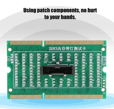 Zdjęcie produktu dla Karta testowa do analizatora i testera diagnostycznego SO-DIMM do komputerów PC, laptopów i komputerów stacjonarnych z pamięcią DDR2/34 oraz z podświetleniem DDR3