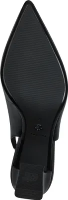 Produktbild von Tamaris Damen Pumps Slingback Leder mit Blockabsatz und spitzer Form 1-29633-44, Größe:39 EU, Farbe:Schwarz