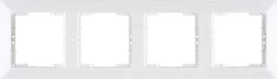Produktbild von Mutlusan Candela 4-fach Rahmen horizontal weiss für 4 Module