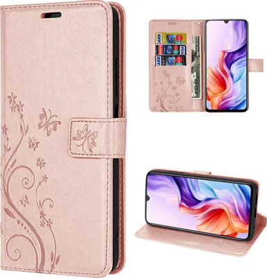 Produktbild von Hülle für ZTE Blade V70 Max Handy Tasche Handyhülle Hülle Schutzhülle Klapphülle in Rosegold