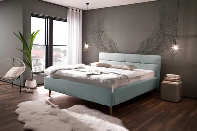 Produktbild von MEISE Polsterbett Lotte 180x200 mit Stauraum Eisblau