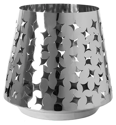 Produktbild von Fink LUMA, Windlicht, Edelstahl , silber, L. 23 cm, B. 23 cm, H. 30 cm, D. 32 cm 146289