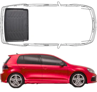 Produktbild von Trimak Kofferraumwanne für VW Golf VI (2008-2012) Kofferraummatte