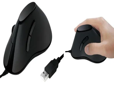 Produktbild von LogiLink Ergonomische Vertikale Maus USB ID0158
