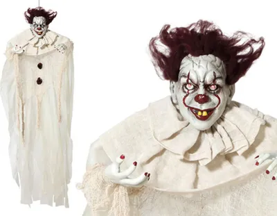 Produktbild von Hänge-Clown Halloween (130 x 96 x 14 cm) Beige Bunt 130 x 96 x 14 cm (3 Stück)