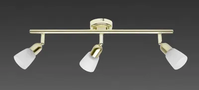 Produktbild von Spots Lampe Leuchte Balken Spot messing  Glas Brilliant 55316/18 3er Balken